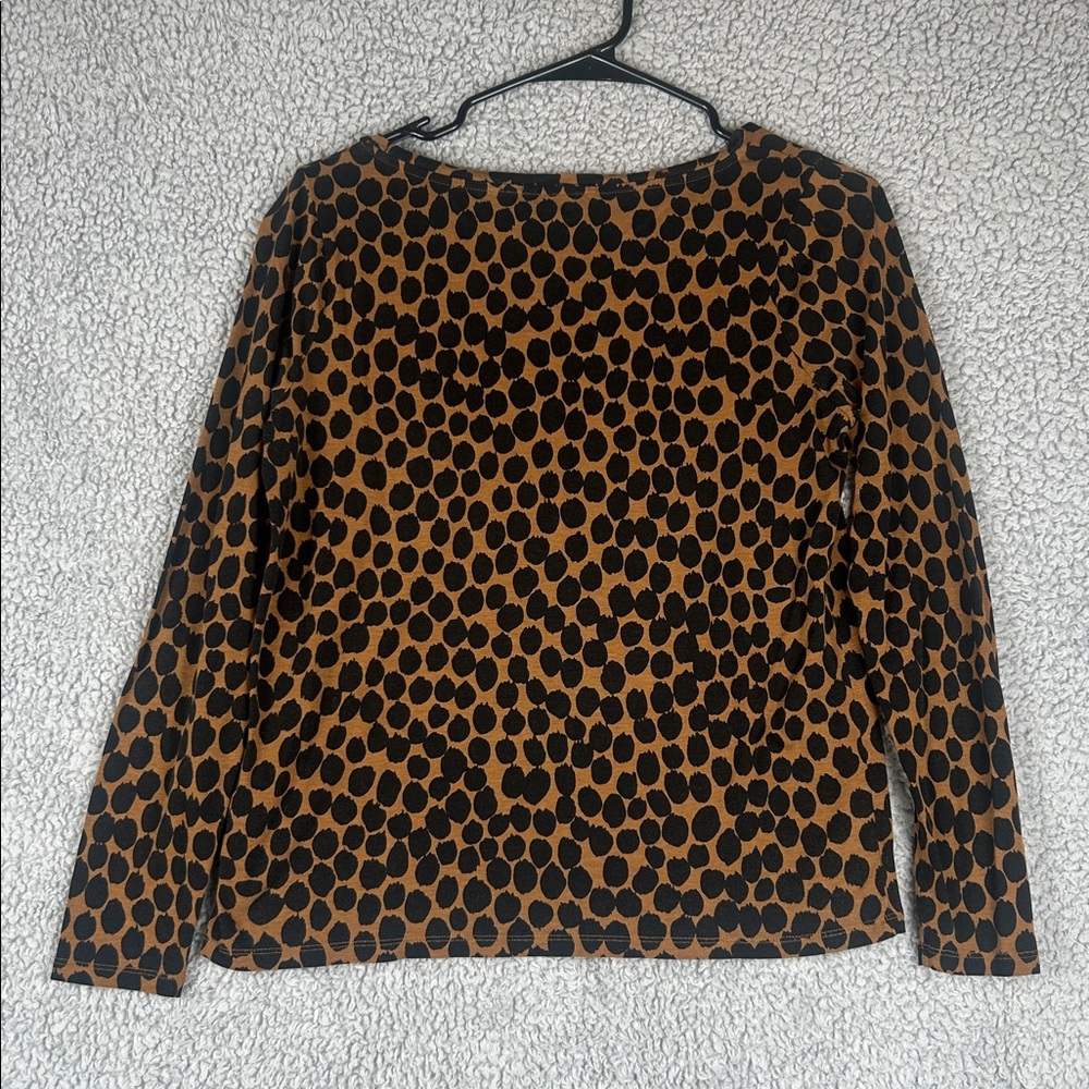 Nice!! Boden Long Sleeve Animal Print Top Women’s Size 6 - Picture 15 of 16